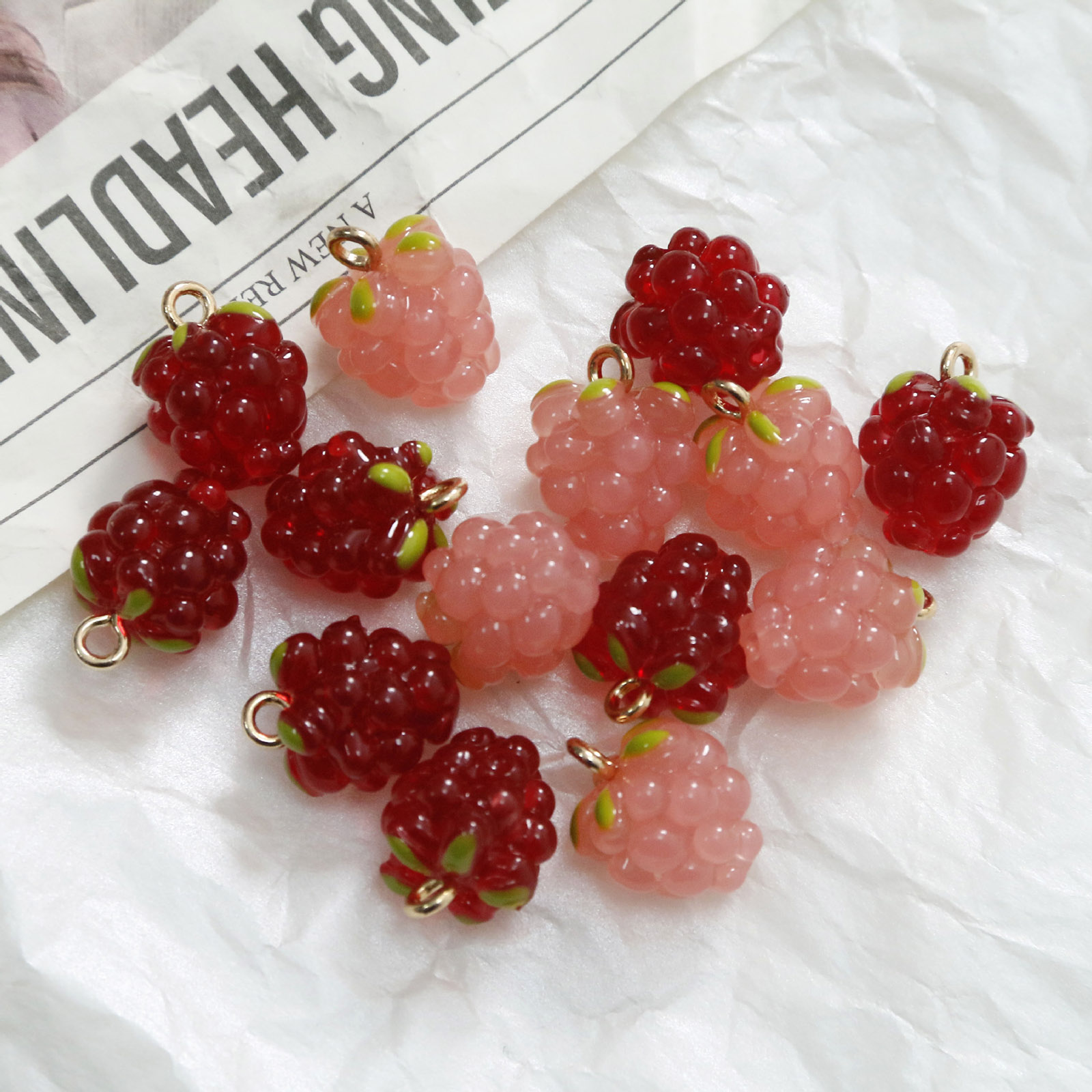 2PCs 3D Resin Charms Grape Fru - X Nutrition 评论和价格